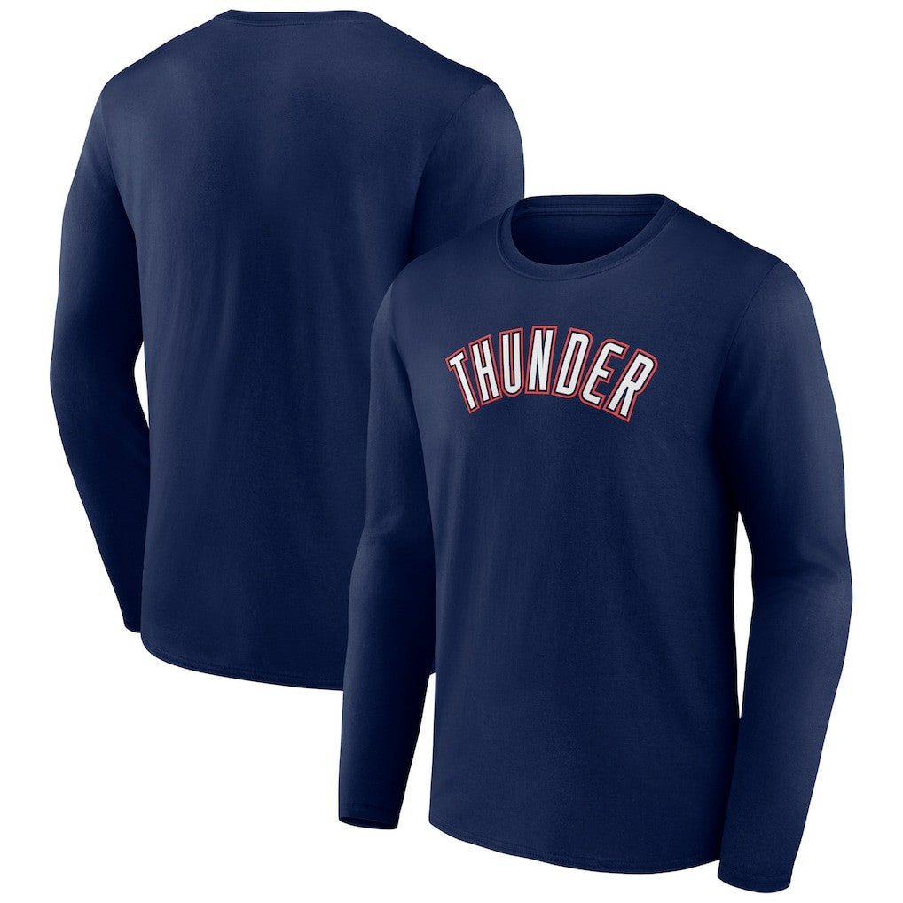 Oklahoma City Thunder Alternate Logo Long Sleeve T-Shirt Navy