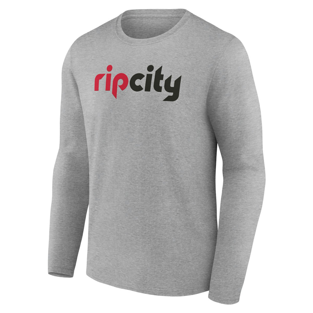 Portland Trail Blazers Alternate Logo Long Sleeve T-Shirt Gray