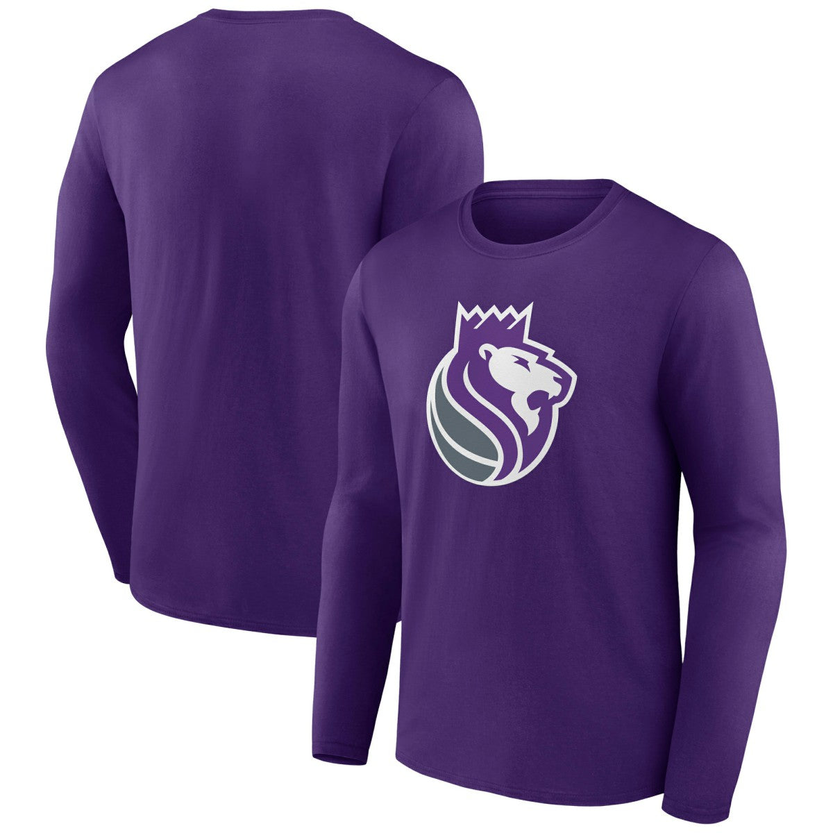 Sacramento Kings Alternate Logo Long Sleeve T-Shirt Purple