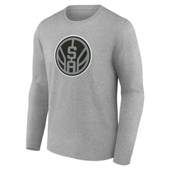San Antonio Spurs Alternate Logo Long Sleeve T-Shirt Gray