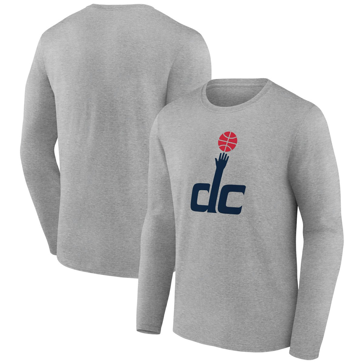 Washington Wizards Alternate Logo Long Sleeve T-Shirt Gray