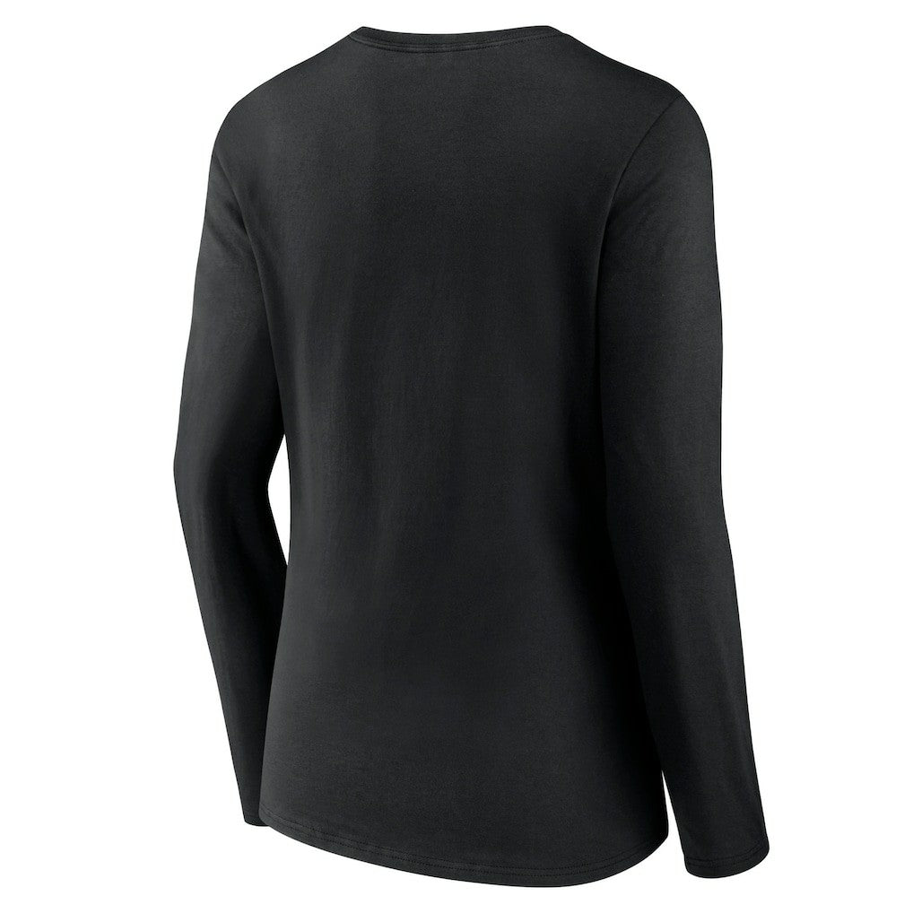 Boston Celtics Women's Alternate Logo V-Neck Long Sleeve T-Shirt Black