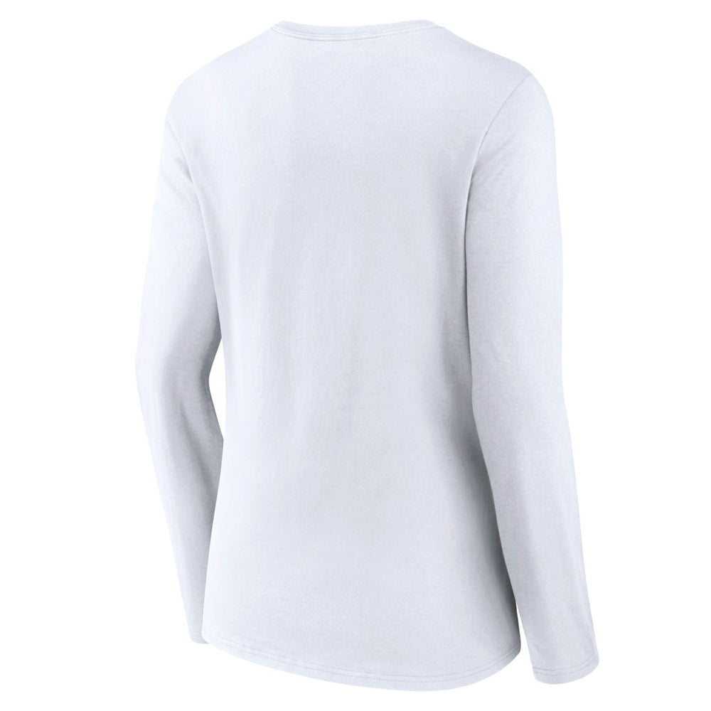 Washington Wizards Women's Alternate Logo V-Neck Long Sleeve T-Shirt White