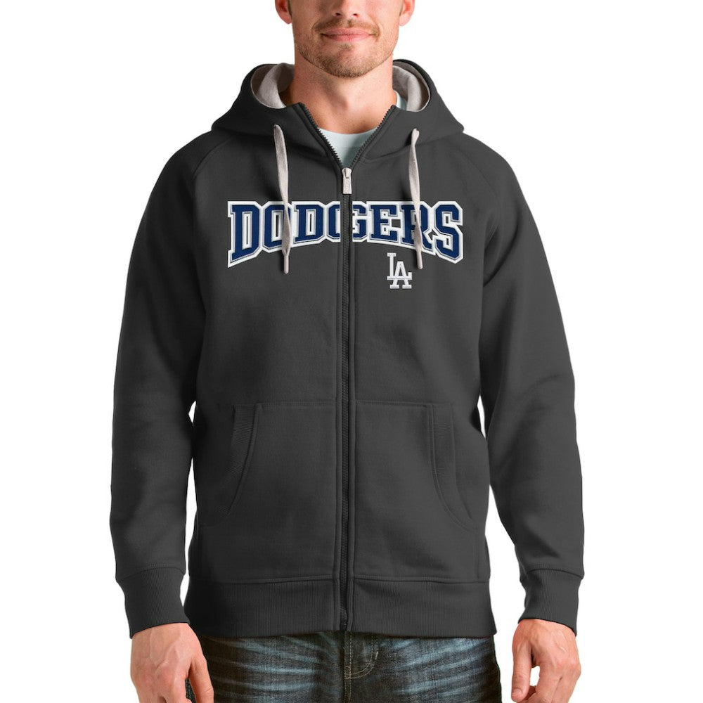 Los Angeles Dodgers Antigua Team Logo Victory Full-Zip Hoodie Outlet