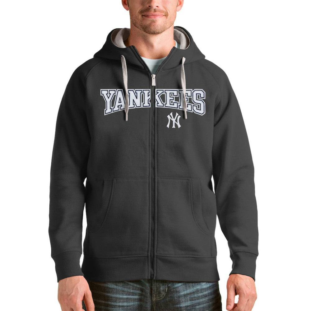 New York Yankees Antigua Team Logo Victory Full-Zip Hoodie Outlet