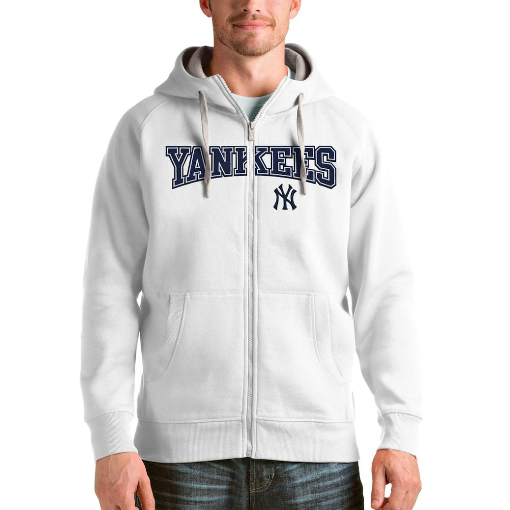 New York Yankees Antigua Team Logo Victory Full-Zip Hoodie for sale
