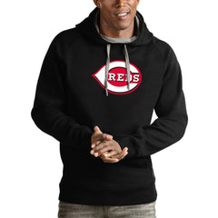 Cincinnati Reds Antigua Victory Pullover Team Logo Hoodie Discount
