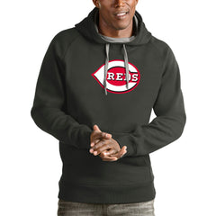Cincinnati Reds Antigua Victory Pullover Team Logo Hoodie Near Me
