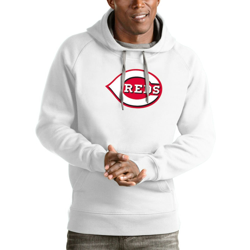 Cincinnati Reds Antigua Victory Pullover Team Logo Hoodie Outlet