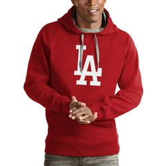 Los Angeles Dodgers Antigua Victory Pullover Team Logo Hoodie Online