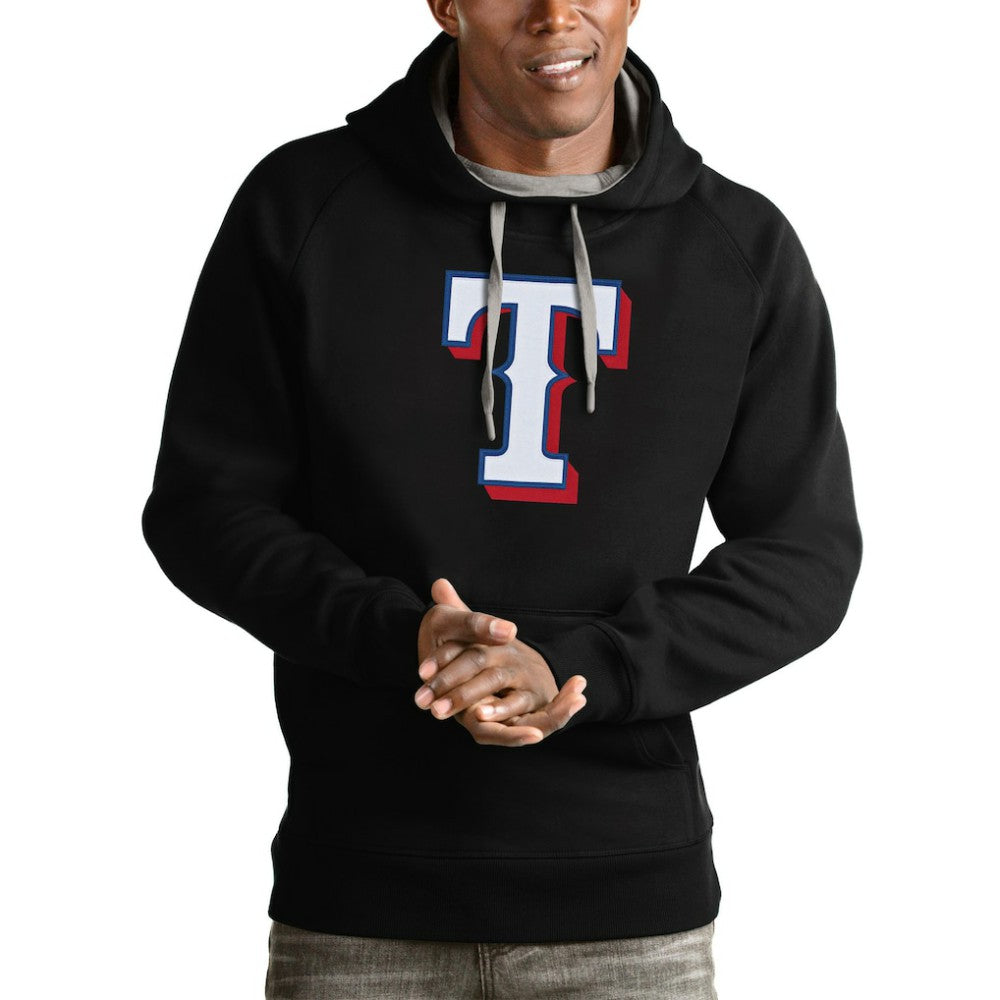 Texas Rangers Antigua Victory Pullover Team Logo Hoodie Outlet