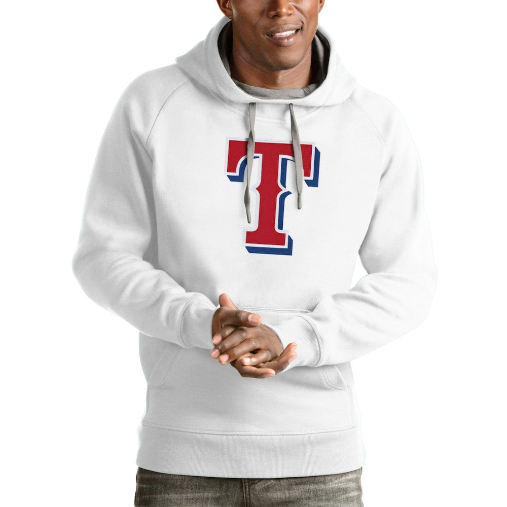 Texas Rangers Antigua Victory Pullover Team Logo Hoodie Outlet