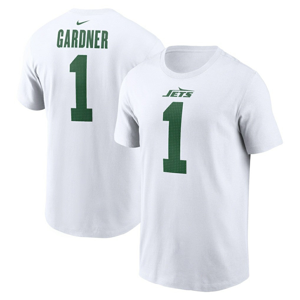 Ahmad Sauce Gardner New York Jets Legacy Player Name & Number T-Shirt - White - Nike