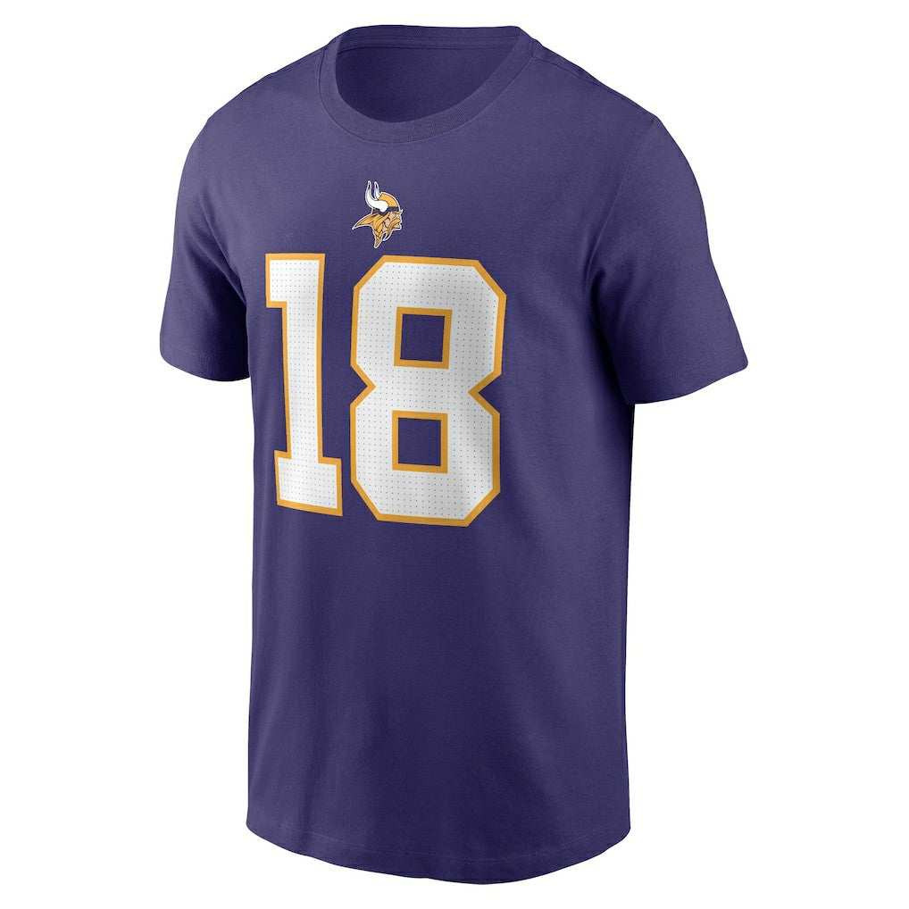 Justin Jefferson Minnesota Vikings Classic Player Name & Number T-Shirt - Purple - Nike