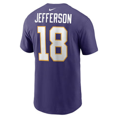 Justin Jefferson Minnesota Vikings Classic Player Name & Number T-Shirt - Purple - Nike