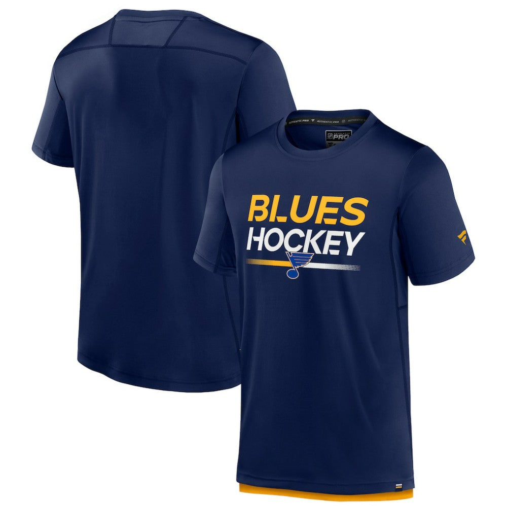 St. Louis Blues Fanatics Authentic Pro Tech T-Shirt - Navy | Fanatics on sale