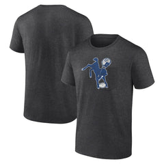 Indianapolis Colts Throwback Logo T-shirt - Charcoal - NFL