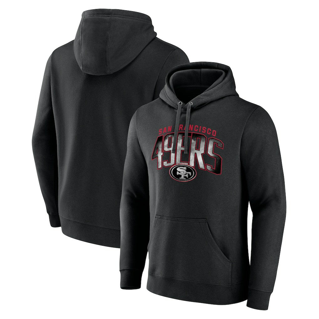 San Francisco 49ers Smoke Arch Pullover Hoodie - Black - NFL
