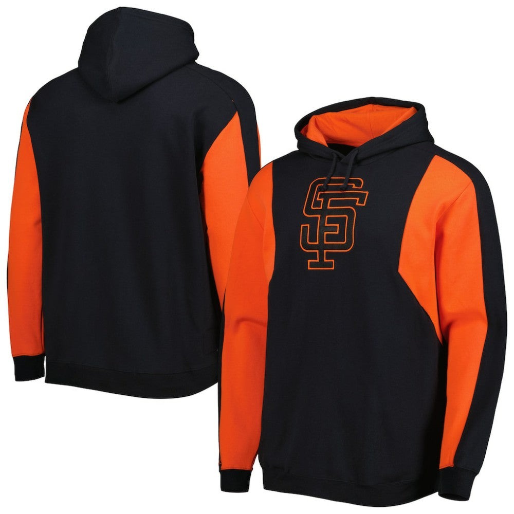 San Francisco Giants Mitchell & Ness Colorblocked Fleece Pullover Hoodie Discount