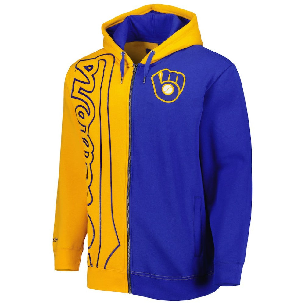 Milwaukee Brewers Mitchell & Ness Fleece Full-Zip Hoodie for sale