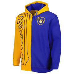 Milwaukee Brewers Mitchell & Ness Fleece Full-Zip Hoodie for sale