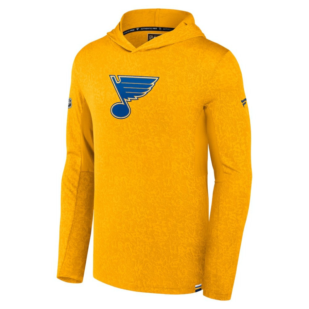 St. Louis Blues Fanatics Authentic Pro Pullover Hoodie - Gold | Fanatics Clearance