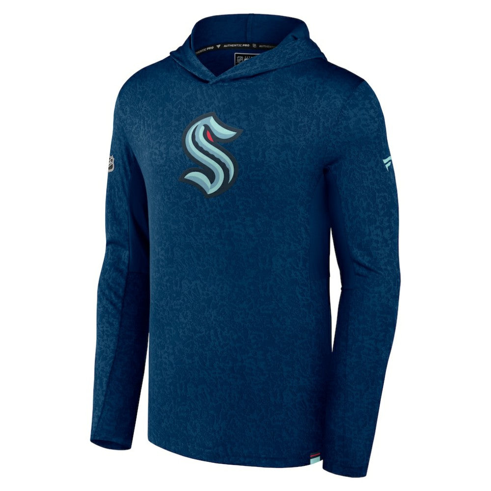 Seattle Kraken Fanatics Authentic Pro Lightweight Pullover Hoodie - Deep Sea Blue | Fanatics Lifestyle
