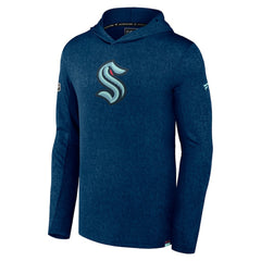 Seattle Kraken Fanatics Authentic Pro Lightweight Pullover Hoodie - Deep Sea Blue | Fanatics Lifestyle