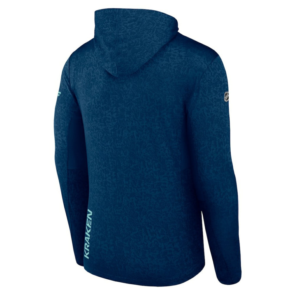 Seattle Kraken Fanatics Authentic Pro Lightweight Pullover Hoodie - Deep Sea Blue | Fanatics Lifestyle