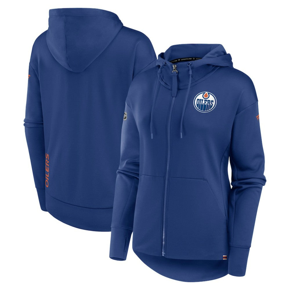 Edmonton Oilers Fanatics Women's Authentic Pro Scuba Full-Zip Hoodie - Royal | Fanatics online