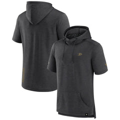 Anaheim Ducks Fanatics Authentic Pro Short Sleeve Pullover Hoodie - Heather Charcoal | Fanatics on sale