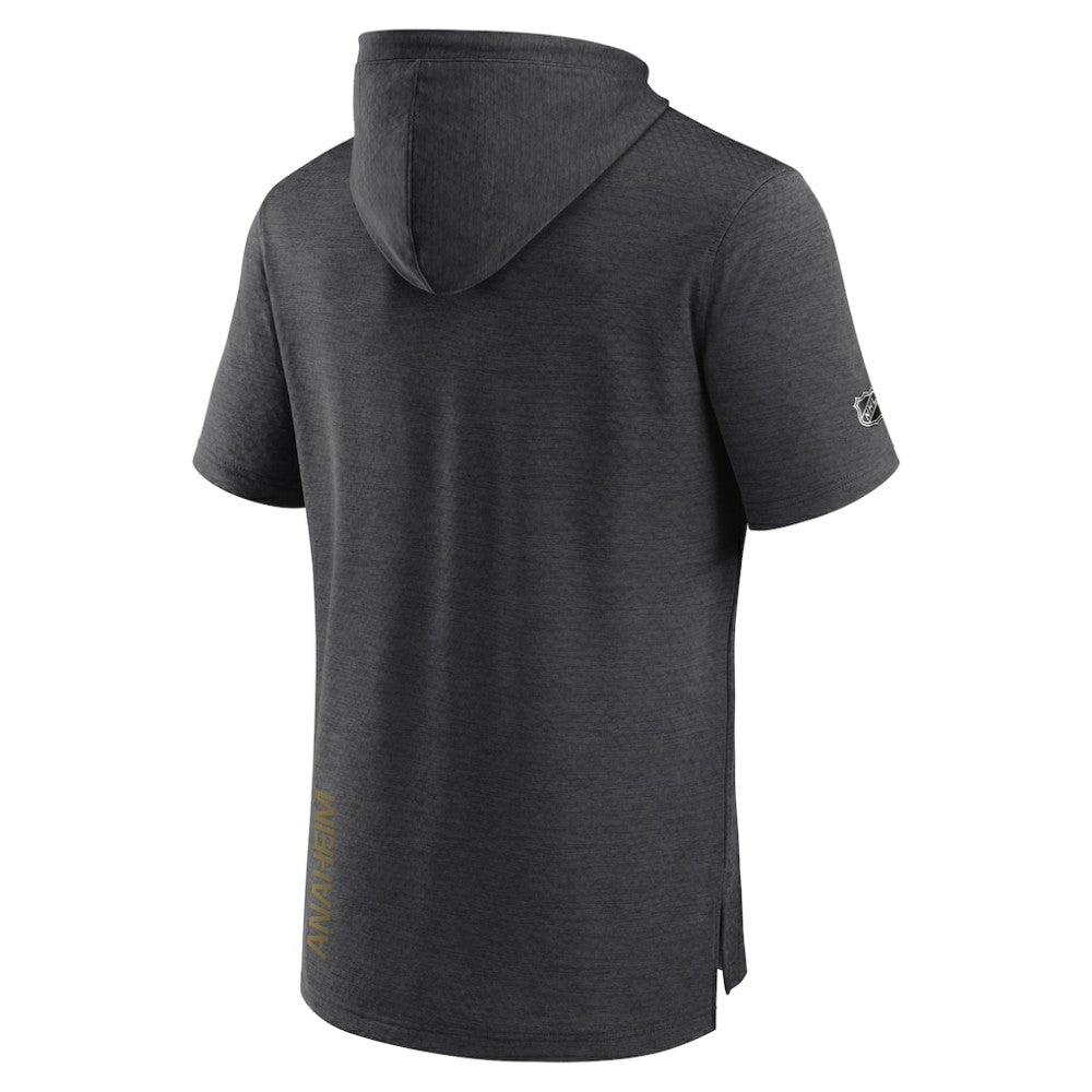 Anaheim Ducks Fanatics Authentic Pro Short Sleeve Pullover Hoodie - Heather Charcoal | Fanatics on sale