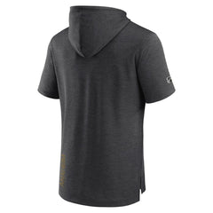 Anaheim Ducks Fanatics Authentic Pro Short Sleeve Pullover Hoodie - Heather Charcoal | Fanatics on sale