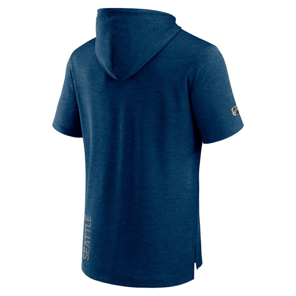 Seattle Kraken Fanatics Authentic Pro Short Sleeve Pullover Hoodie - Heather Navy | Fanatics Clearance