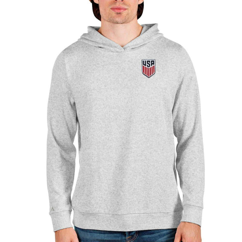 USMNT Antigua Absolute Pullover Hoodie Gray