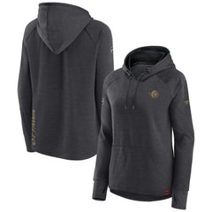 Ottawa Senators Fanatics Women's Authentic Pro Pullover Hoodie - Heather Charcoal | Fanatics Lifestyle