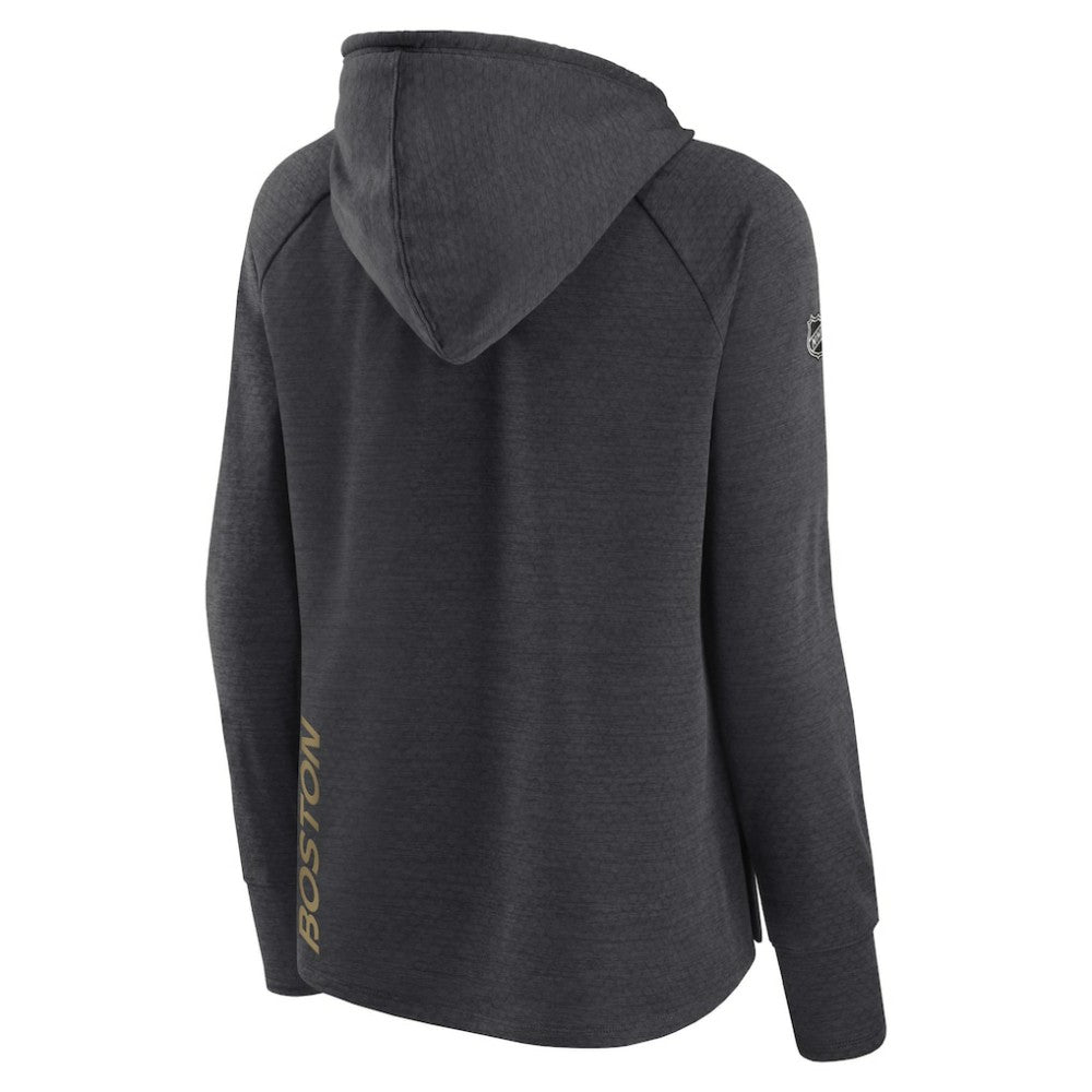Boston Bruins Fanatics Women's Authentic Pro Pullover Hoodie - Heather Charcoal | Fanatics sale