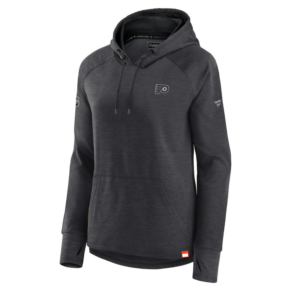 Philadelphia Flyers Fanatics Women's Authentic Pro Pullover Hoodie - Heather Charcoal | Fanatics sale