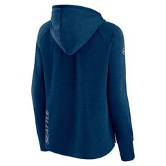 Seattle Kraken Fanatics Women's Authentic Pro Pullover Hoodie - Heather Deep Sea Blue | Fanatics on sale