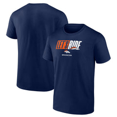 Denver Broncos Let's Ride T-Shirt - Navy - NFL