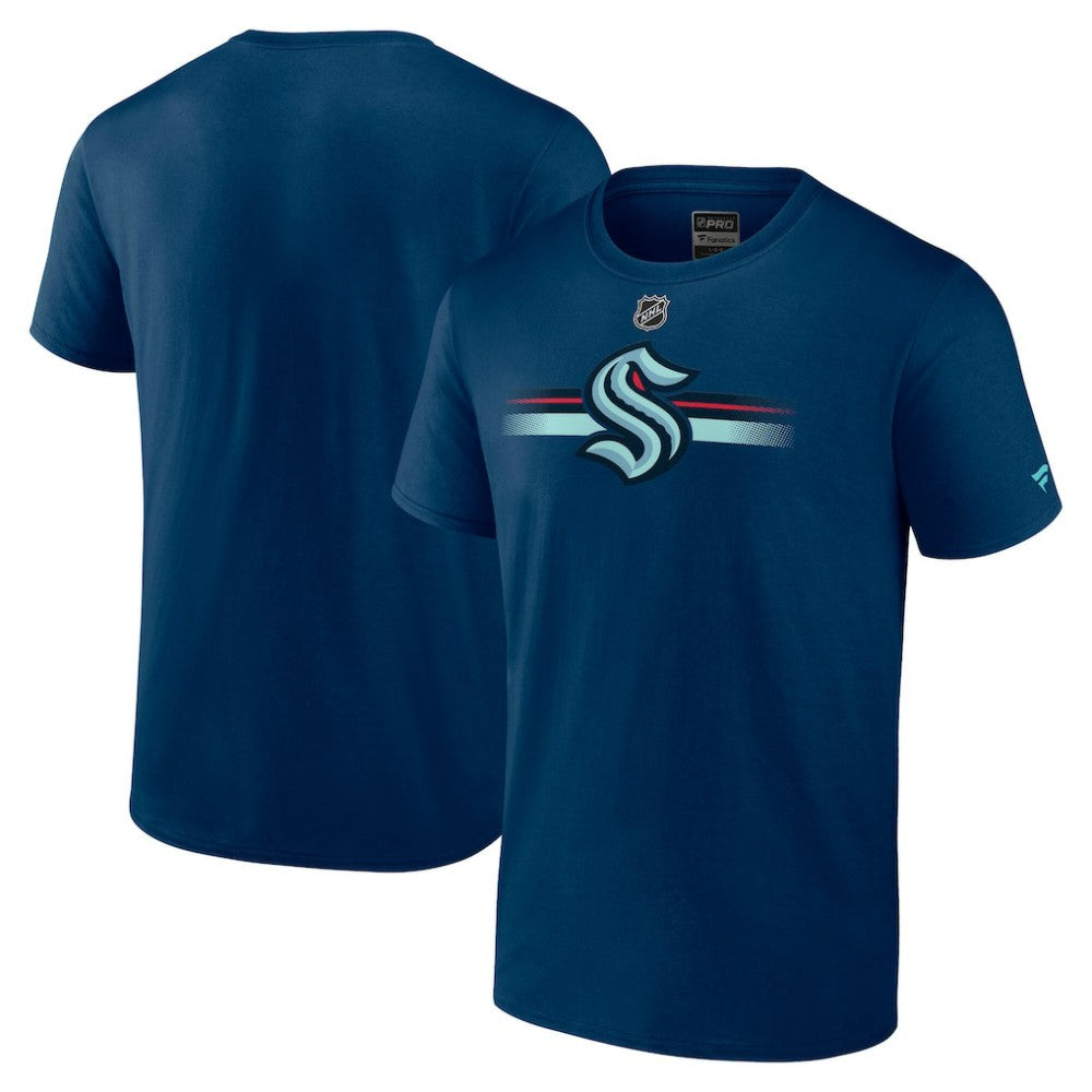 Seattle Kraken Fanatics Authentic Pro Secondary Logo T-Shirt - Deep Sea Blue | Fanatics discount