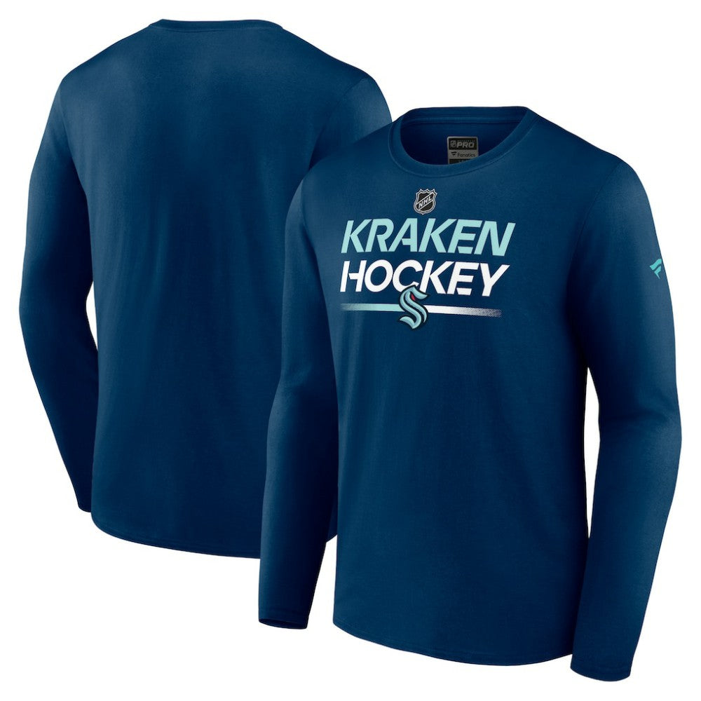 Seattle Kraken Fanatics Authentic Pro Primary Long Sleeve T-Shirt - Deep Sea Blue | Fanatics sale
