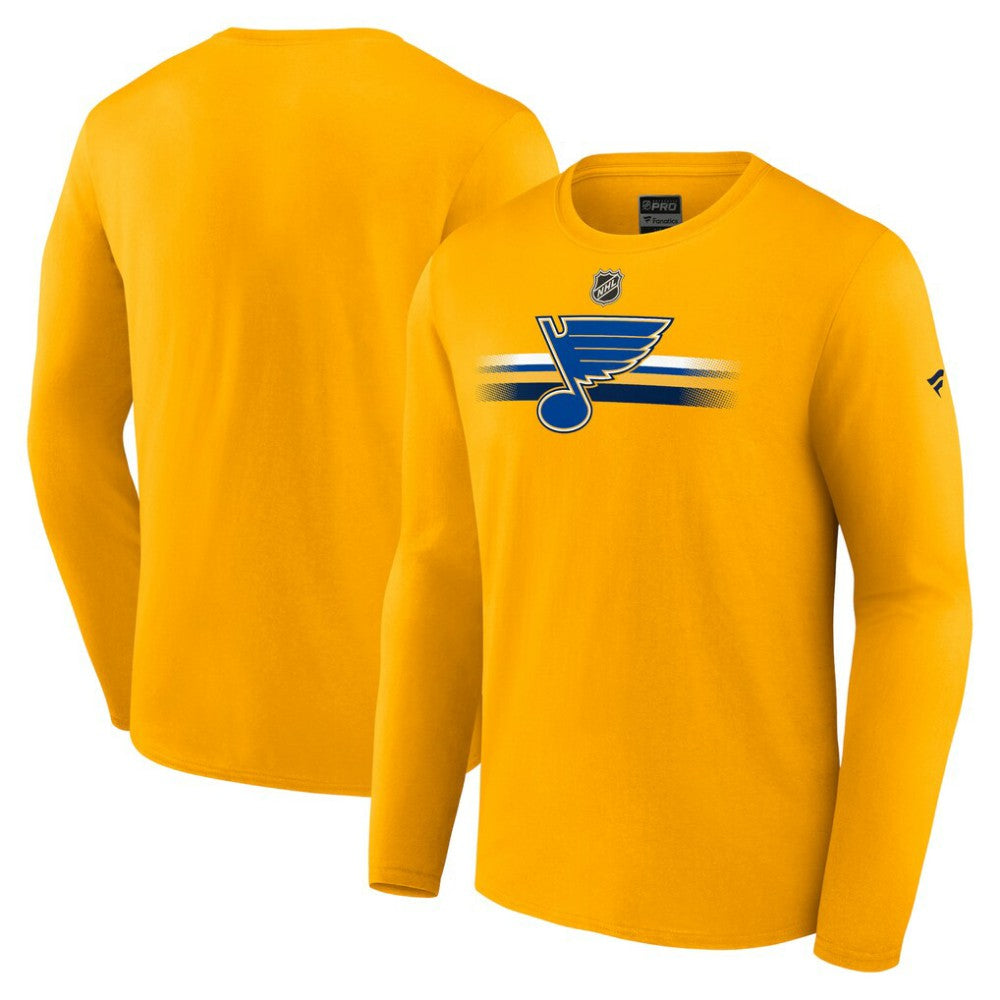 St. Louis Blues Fanatics Authentic Pro Primary Long Sleeve T-Shirt - Gold | Fanatics online