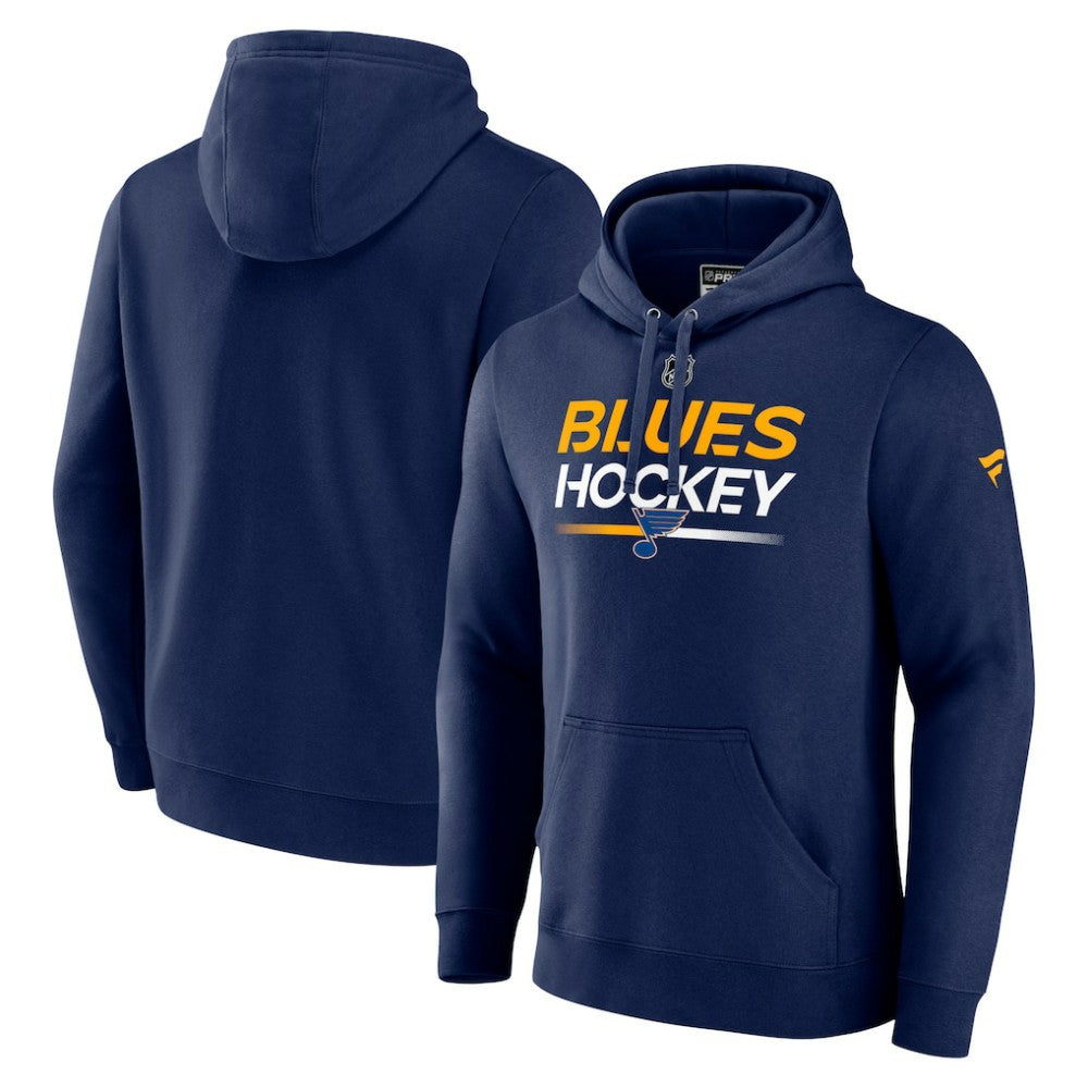 St. Louis Blues Fanatics Authentic Pro Pullover Hoodie - Navy | Fanatics online