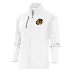 Chicago Blackhawks Antigua Women's Team Logo Generation Full-Zip Jacket - White | NHL Lifestyle