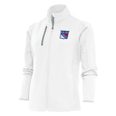 New York Rangers Antigua Women's Team Logo Generation Full-Zip Jacket - White | New Era sale
