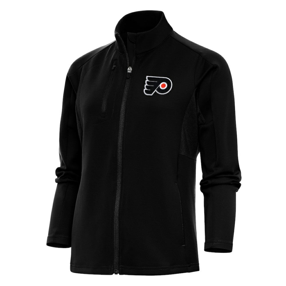 Philadelphia Flyers Antigua Women's Team Logo Generation Full-Zip Jacket - Black | NHL Clearance