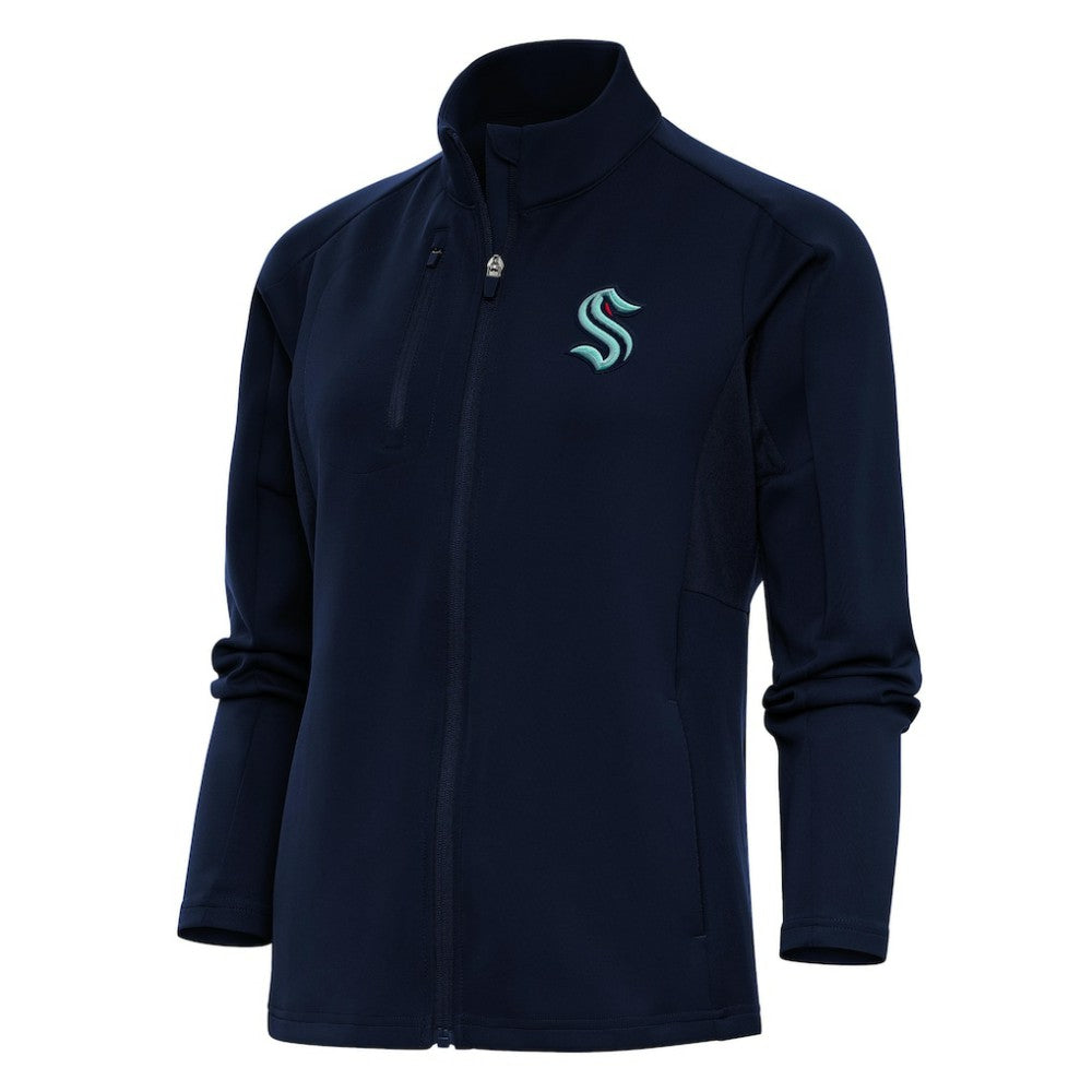 Seattle Kraken Antigua Women's Team Logo Generation Full-Zip Jacket - Navy | NHL sale
