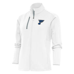 St. Louis Blues Antigua Women's Team Logo Generation Full-Zip Jacket - White | NHL sale
