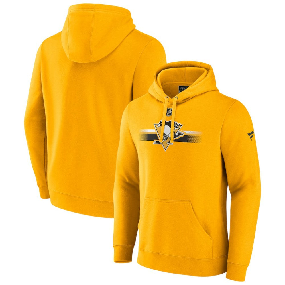 Pittsburgh Penguins Fanatics Authentic Pro Secondary Pullover Hoodie - Gold | Fanatics Clearance